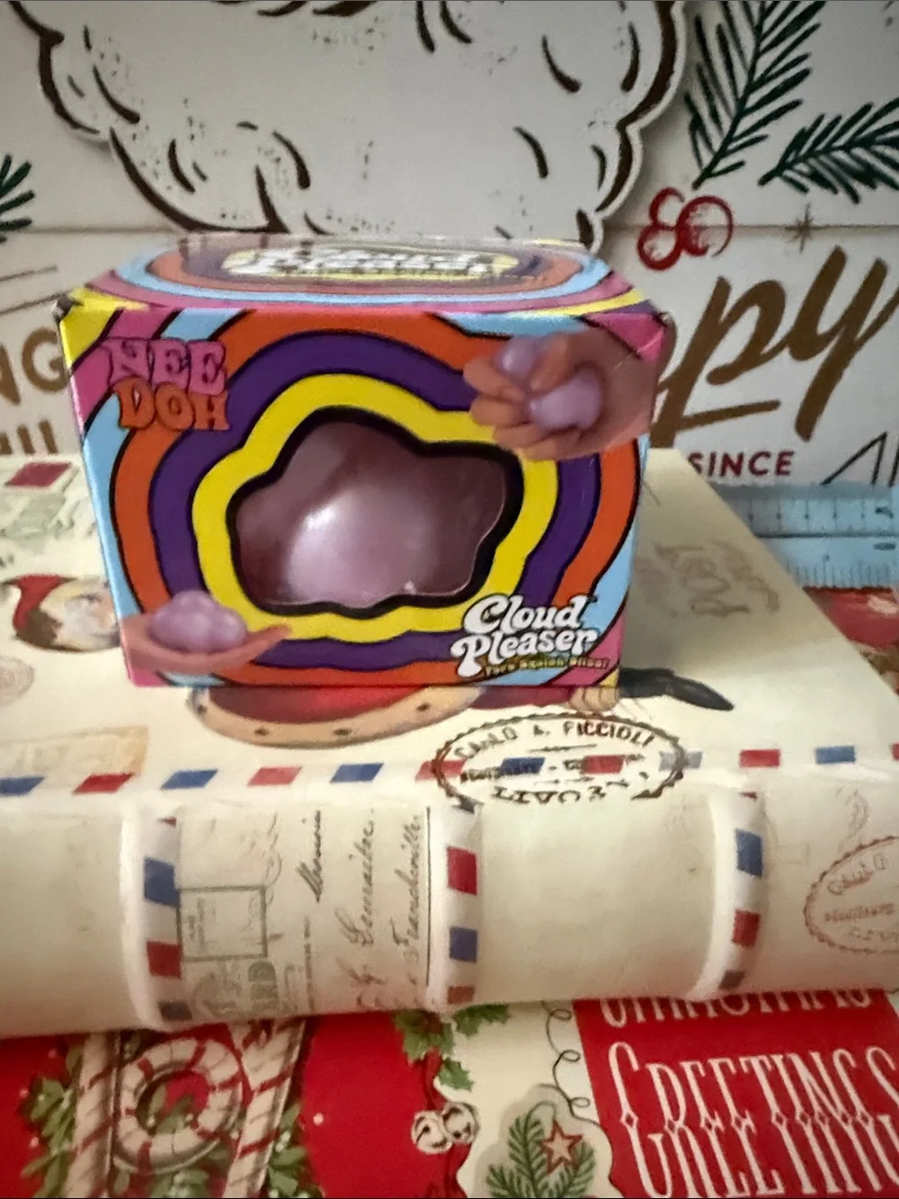 NeeDoh Cloud Pleaser Purple Squishy Fidget Toy New in Box